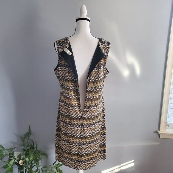 Emma & Michele Sleeveless Striped Dress 12 - Picture 3 of 7